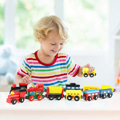 Wondertoys train table play setup ready for engaging wooden railway adventures.