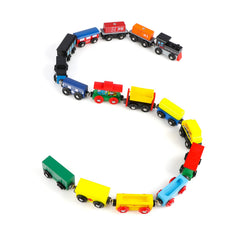 Wondertoys compatible with Thomas: expand play across major wooden tracks.