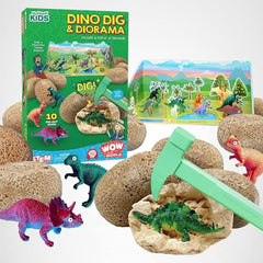 WONDERY KIDS dinosaur figures provide collectible display after digging