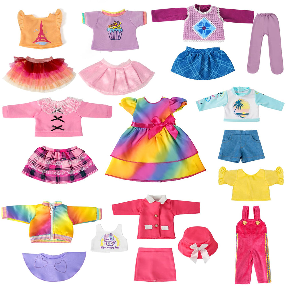 WONDOLL 18-inch doll dresses collection for endless mix-and-match outfits.
