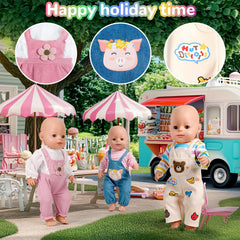 WONDOLL bright color doll outfits spark visual interest during playtime.
