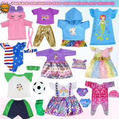 WONDOLL dress and headbands set with bright colors for creative styling.