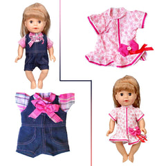 WONDOLL elastic Velcro closures keep outfits secure and easy to wear.
