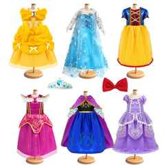 WONDOLL princess dresses with tiaras for versatile role-play and display.