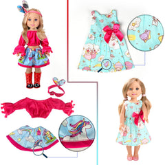 WONDOLL soft fabric outfits comfortable for everyday doll play.