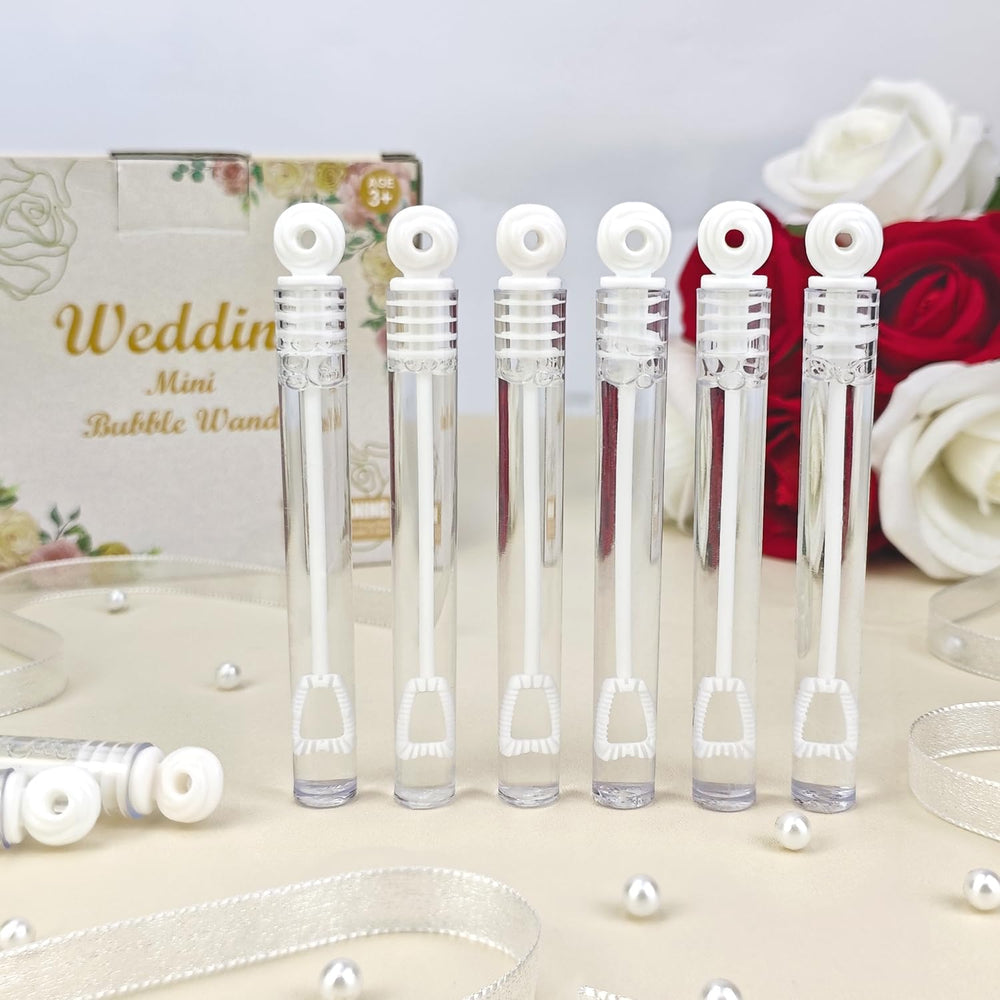 Wondrus bulk mini bubble wands 100-count for wedding decor and fun moments
