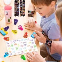 WOOACME Five Nights stampers close-up for playful game cues.