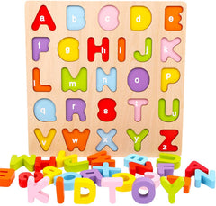 WOOD CITY Numbers puzzle board supports numeral recognition during interactive play