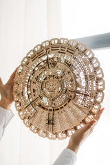 Wood Trick Mayan calendar puzzle-kit 16.1-inch size suits wall decor and conversation.