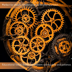 WOODEN.CITY DIY clock mechanism demonstrates precise engineering