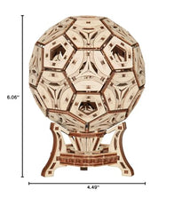 Wooden.City Football Cup sits on a desk as décor and storage.