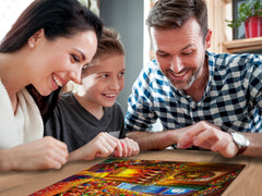 WOODEN.CITY heartwarming holiday artwork promotes family bonding and quiet focus.
