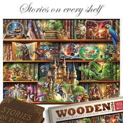 WOODEN.CITY Night-time puzzle setup invites calm evenings and mindful concentration.