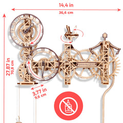 WOODEN.CITY laser-cut birch pieces for easy no-glue assembly.