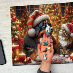 WOODEN.CITY vibrant colors and detailed artwork bring holiday scene to life