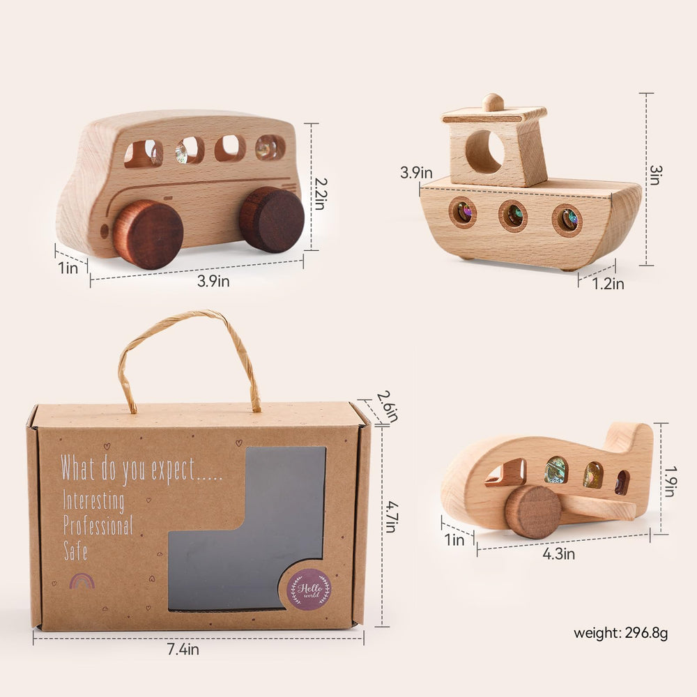 WOODEN TEETHER durable construction withstands daily toddler exploration