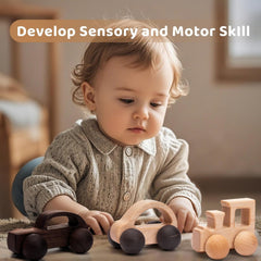 Wooden Teether sanded-round-edges keep tiny hands comfortable