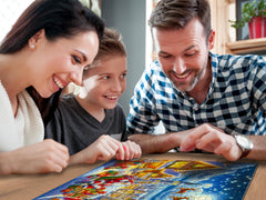 WOODEN.CITY vivid colors highlight Santa's journey in puzzle art