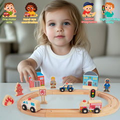 WOODENFUN BPA-free materials support safe, worry-free imaginative adventures.