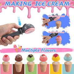 Wooderma ice cream cones six flavors ready for counting and sharing