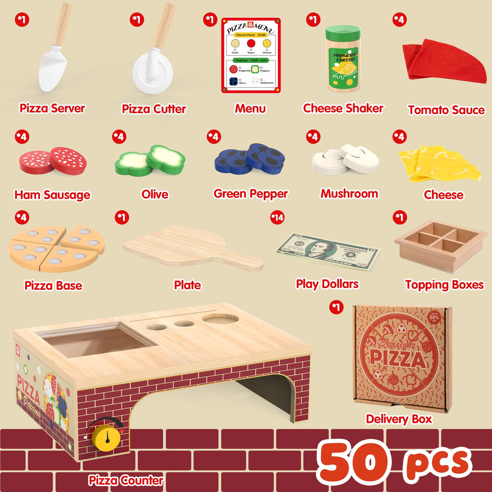 WOODMAM detachable pizza slices: easy assembly for creative serving experiences