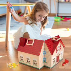 WOODMAM gift-ready dollhouse suitable for birthdays and holidays