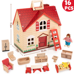 WOODMAM wooden construction with non-toxic paint for safe pretend play
