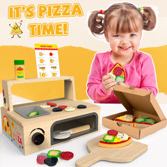 WOODMAM pizza toy makes a charming gift for young chefs.