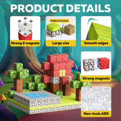 WoodnPlay magnetic blocks magnets provide secure connections for simple builds