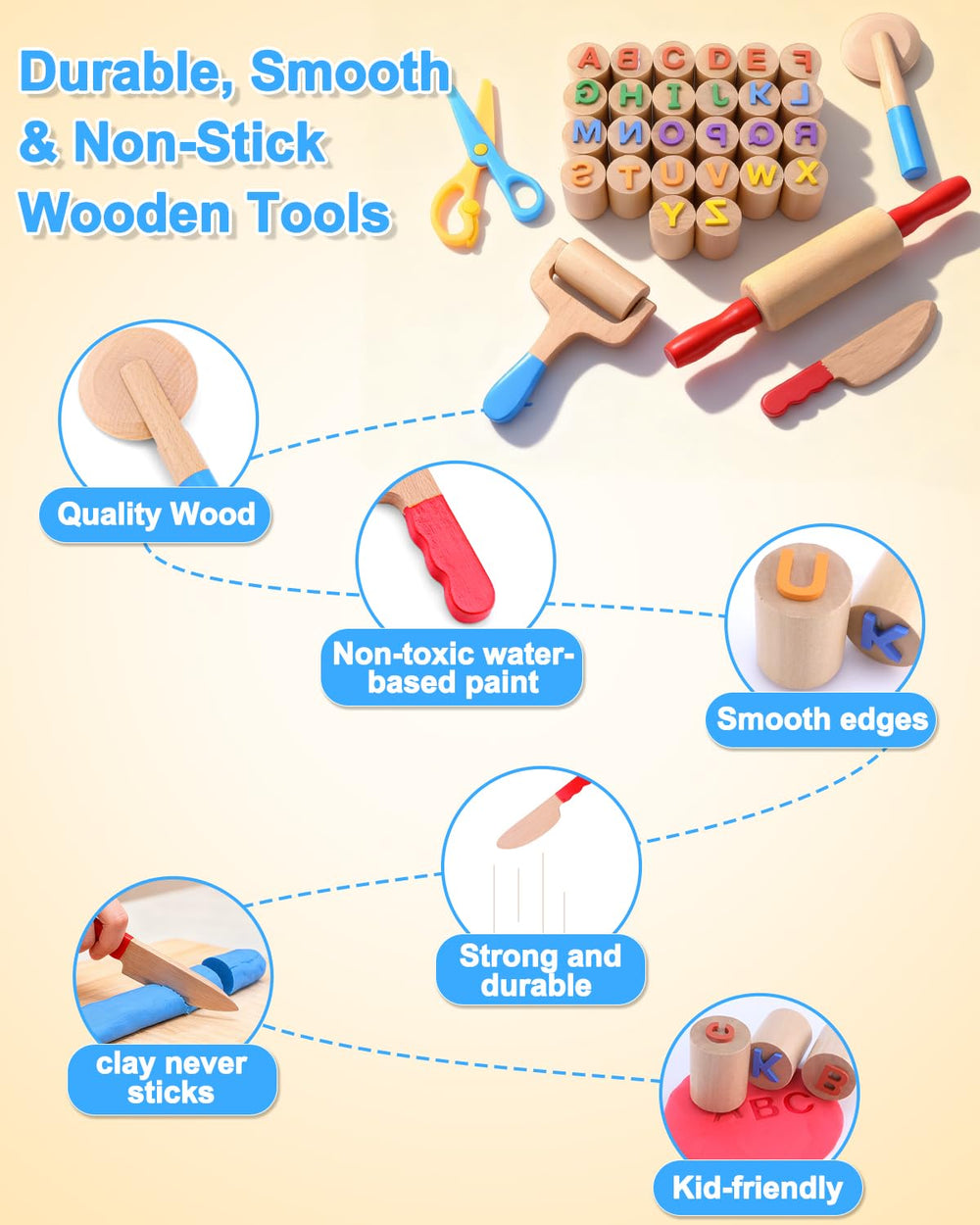 WoodsyJoy pizza-cutter supports simple slice play and coordination.