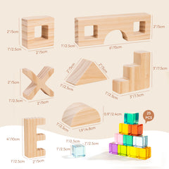 Woodtoe Kids building set for ages 3-6, ideal for gifts and classrooms.