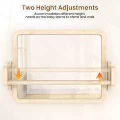 Woodtoe natural pine frame highlights safe smooth surfaces.