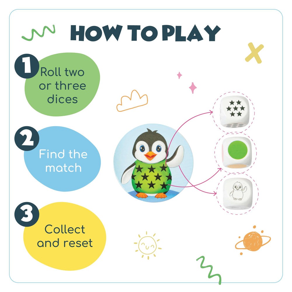 Woody Wonders Roll & Match shape dice highlight shape recognition during play