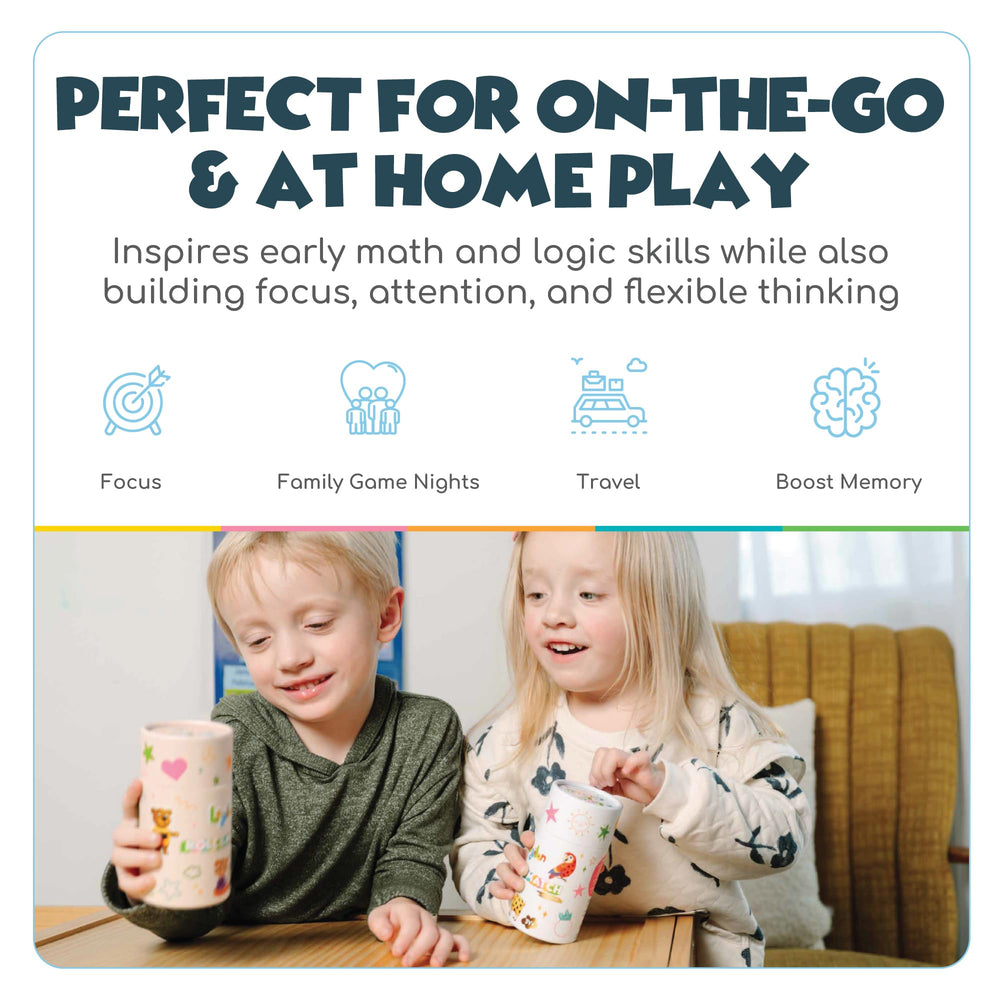 Woody Wonders Roll & Match portable set is travel-friendly for learning on the go