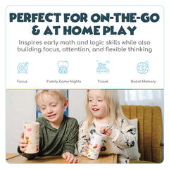 Woody Wonders Roll & Match portable set is travel-friendly for learning on the go