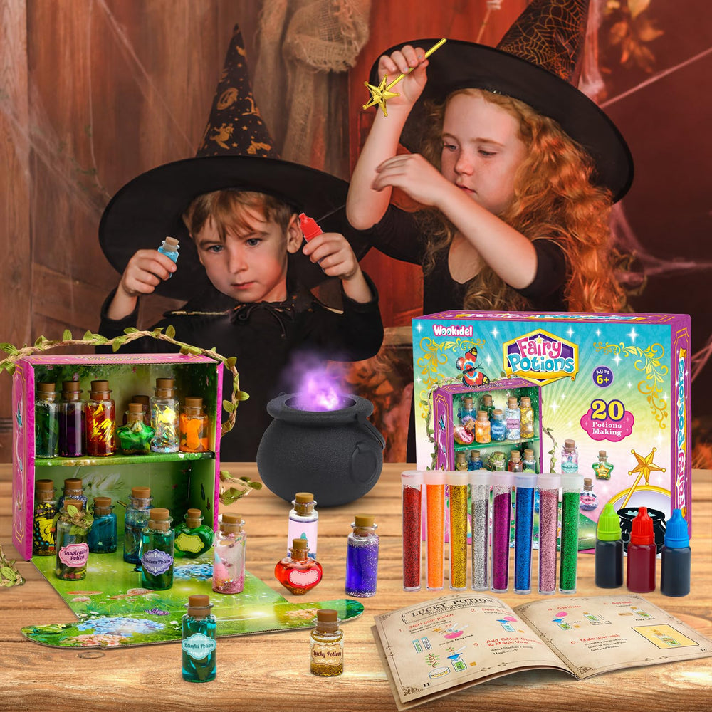 Wookidel Fairy Magic Craft Kit sparkles, butterflies, and unicorn horn for whimsy.