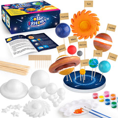 Wookidel Solar System Kit shows full contents laid out for classroom or home projects.