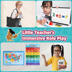 Wookidel learning clock helps young learners explore time concepts during play.