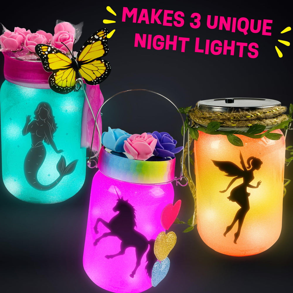 WOOODLIFY fairy lantern design encourages glittery art and color mixing