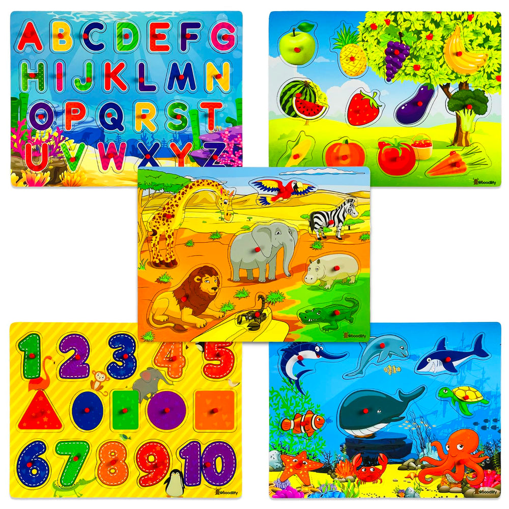 WOOODLIFY toddler puzzle set makes a versatile gift for curious kids.