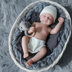 WOOROY reborn baby doll smiling face enhances comforting role-play and pretend parenting