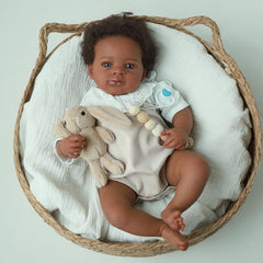 WOOROY 20-inch reborn doll with full vinyl body for lifelike skin texture