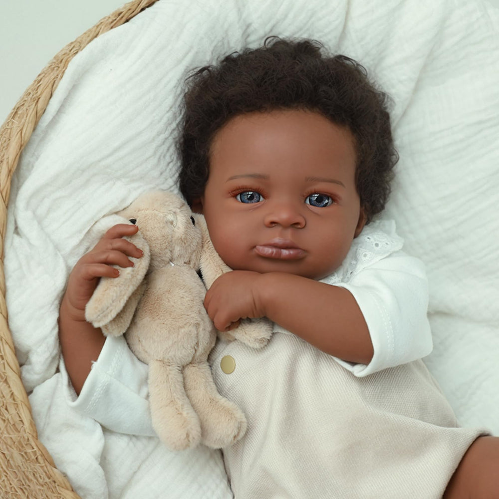 WOOROY reborn doll displays tiny half-moon nails for realism in pretend play