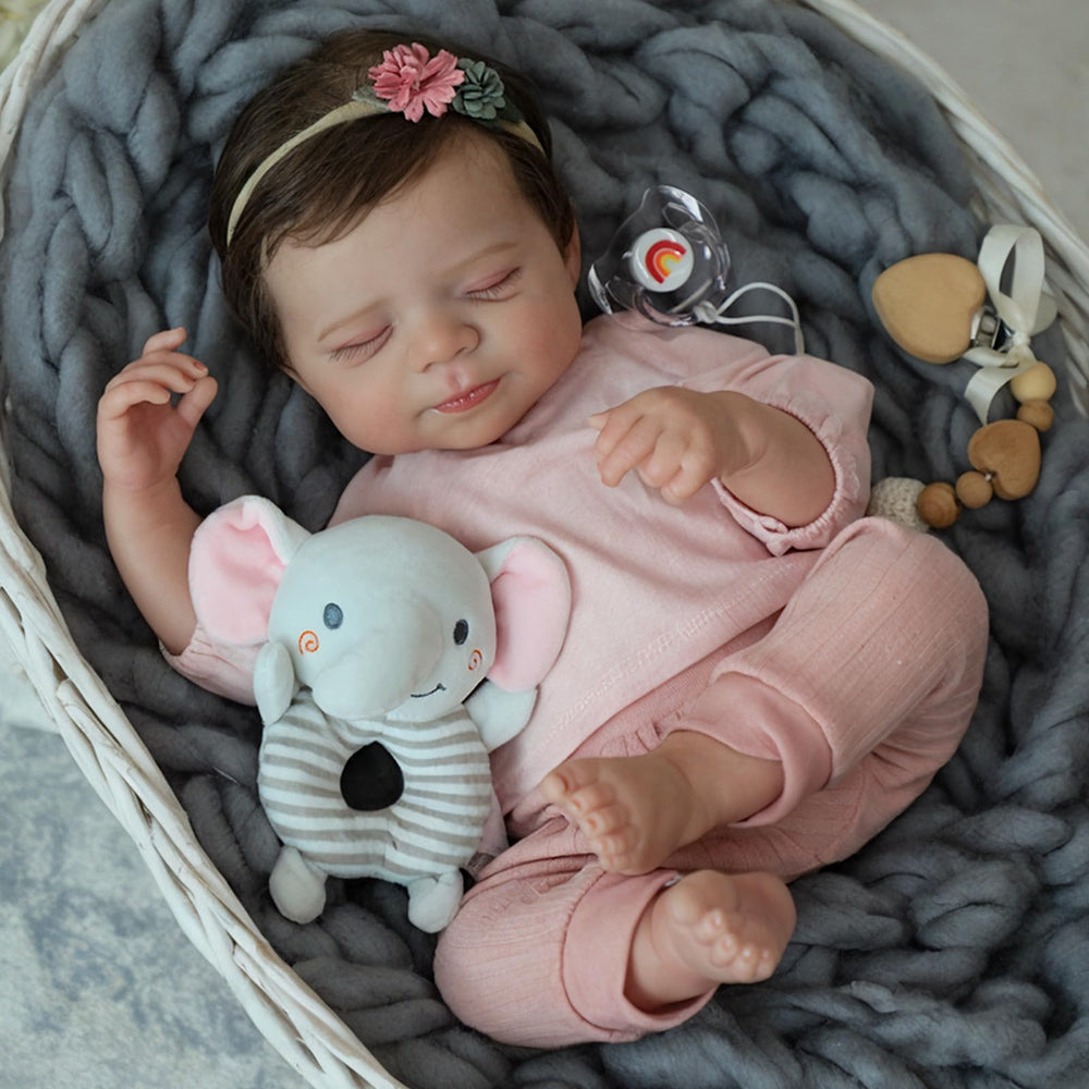 WOOROY dress-ready doll wearing real newborn outfits for styling