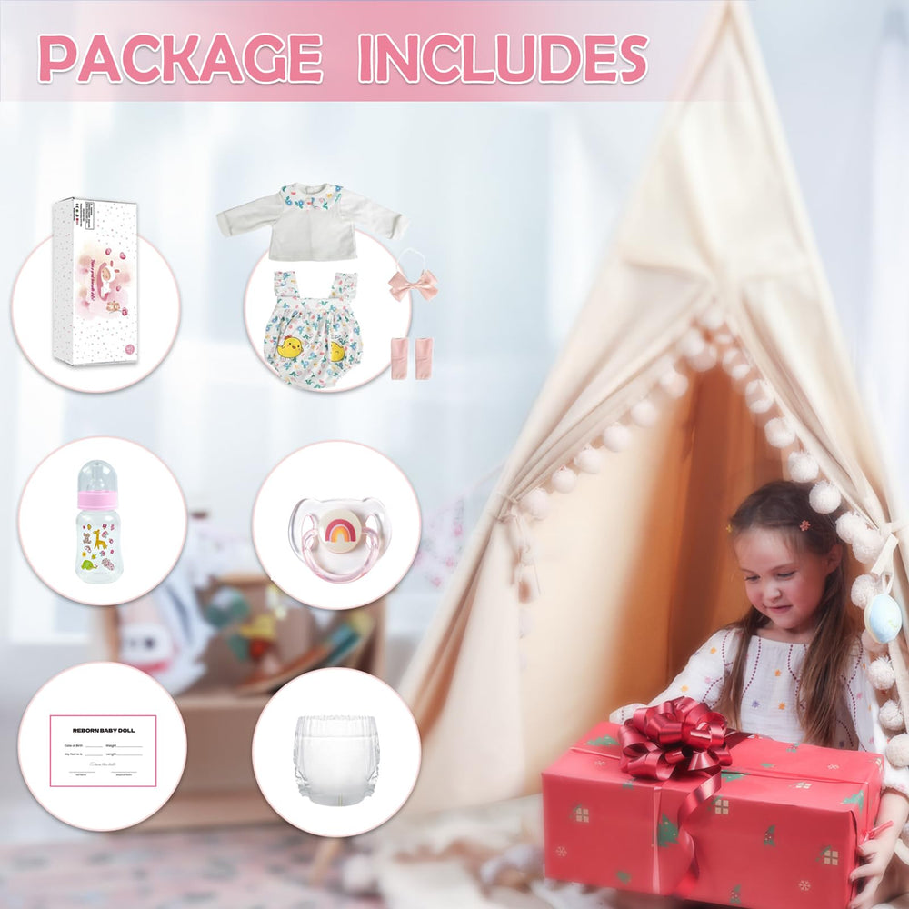 WOOROY Reborn nurturing play encourages imaginative caregiving scenarios.