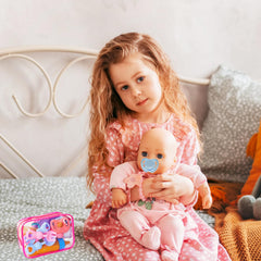 Woozettn doll feeding set in action during playtime.