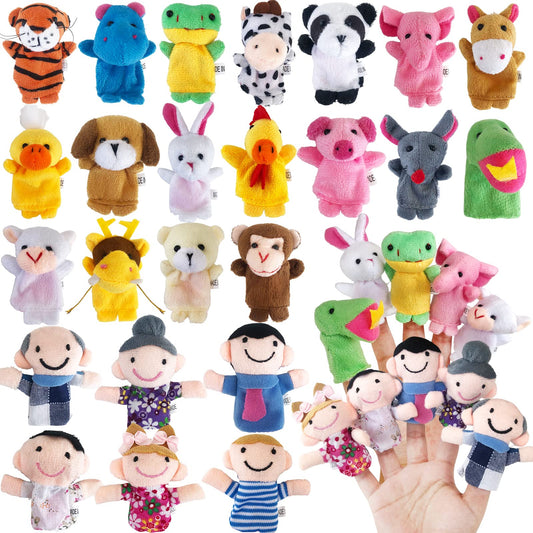 Woozettn animal collection finger puppets for imaginative storytelling and early learning