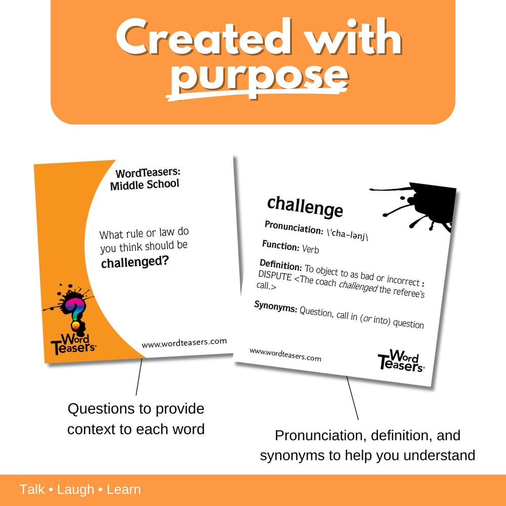 Word Teasers cards in hand support on-the-go learning during commutes.