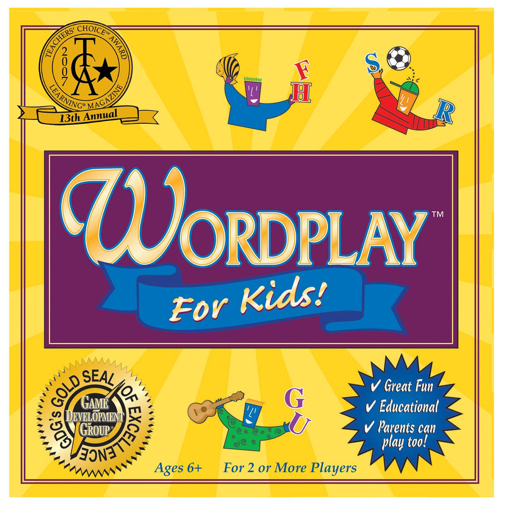 Wordplay for Kids award scene signals quality and classroom-ready design.