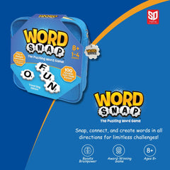 WordSnap snap tiles stay securely in place during fast-paced rounds.